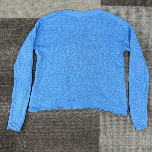 Lilly Pulitzer Sun Sand Sea Blue Pippy Knit Sweater Womens Small Cotton Blend - Picture 3 of 6